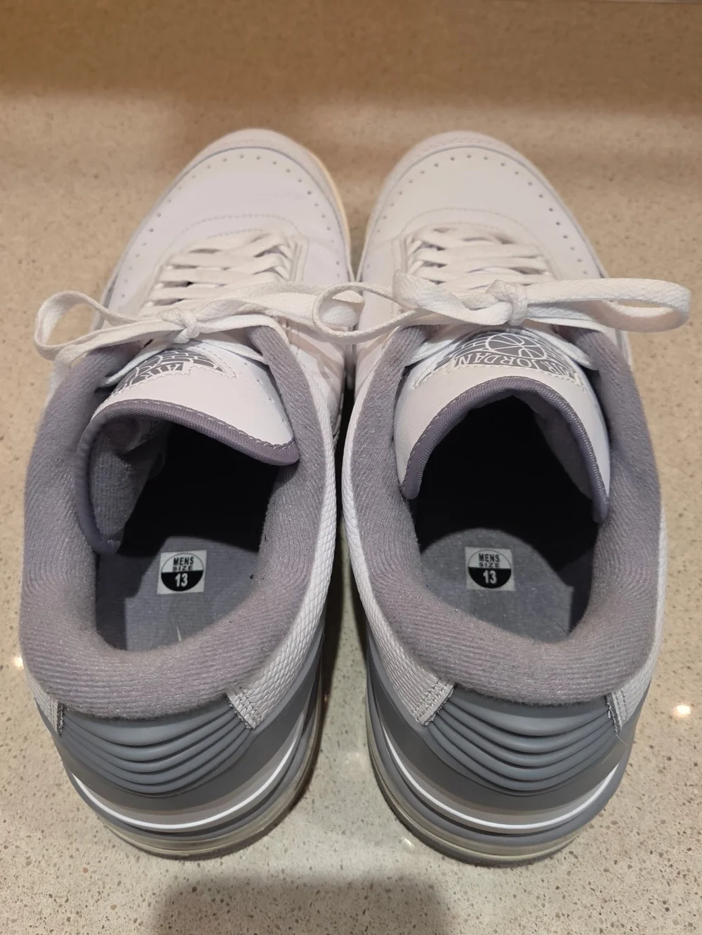 Jordan 2/3 'White Cement Men’s White and Light Gray Low-Top Sneakers